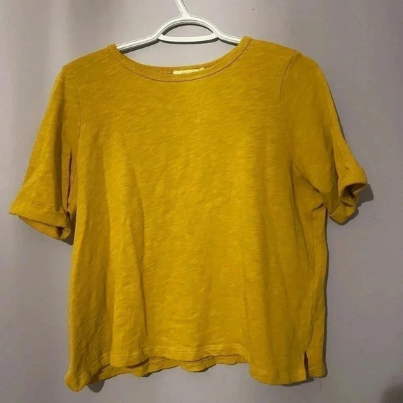 Anthropologie Pure + Good  Rolled Sleeve Tee - Picture 2 of 3